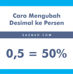 Cara Mengubah Desimal ke Persen